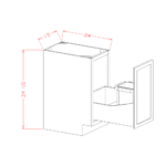 OM-B15TCPO Oxford Mist Base Cabinets - Image 4
