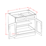 OM-B331RS Oxford Mist Base Cabinets - Image 4