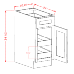 OM-B211RS Oxford Mist Base Cabinets - Image 4