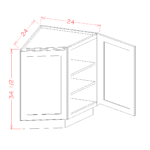 OM-BEC24 Oxford Mist Base Cabinets - Image 4