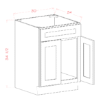 OM-SB30S Oxford Mist Base Cabinets - Image 4
