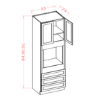 OM-O339624 Oxford Mist Tall Cabinets - Image 4