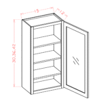 OM-W1542GD Oxford Mist Wall Cabinets - Image 4