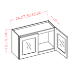 SW-W1515GD Shaker White Wall Cabinets - Image 5