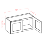 OM-W3612 Oxford Mist Wall Cabinets - Image 4