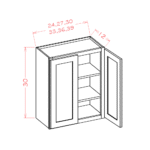 OM-W2430 Oxford Mist Wall Cabinets - Image 4