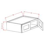 OM-W331224 Oxford Mist Wall Cabinets - Image 4