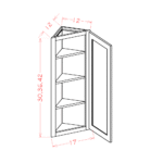 OM-AW1230 Oxford Mist Wall Cabinets - Image 4