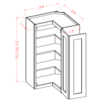OM-WER2442 Oxford Mist Wall Cabinets - Image 4