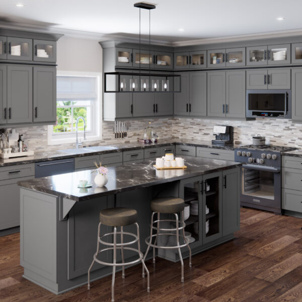 SB-2DB36 Shaker BLACK Base Cabinets