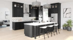 SB-U309024 Shaker BLACK Tall Cabinets