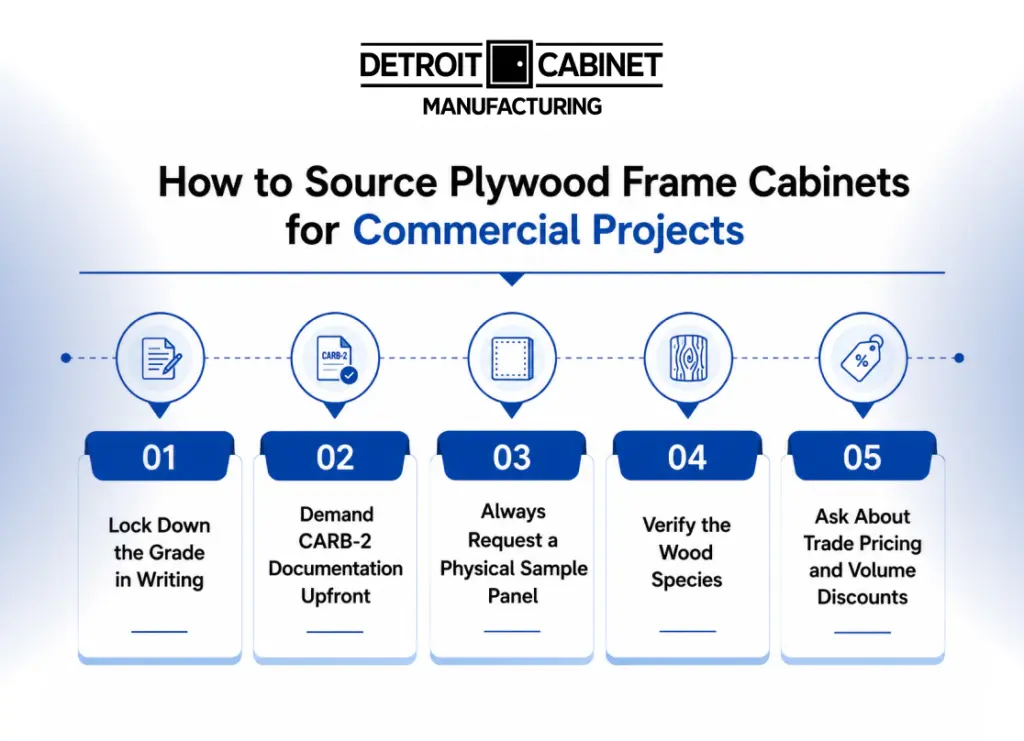 Plywood frame cabinets