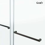 56-61" W x 66" H Frameless Double Sliding Tub Door - Image 5