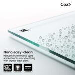 Cozy 44"-49"W x 76"H Frameless Single Sliding Shower Door, 3/8" Tempered Glass - Image 7