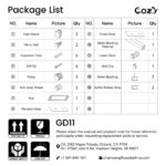 Cozy 44"-49"W x 76"H Frameless Single Sliding Shower Door, 3/8" Tempered Glass - Image 10