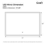 72"x48" LED Mirror, Fornt and Back lit - Image 10