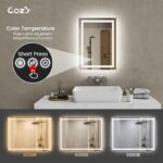 20" x 28" LED Bathroom Vanity Mirror – Wall-Mounted, Dimmable, Anti-Fog, Tempered Glass - Image 5
