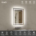 20" x 28" LED Bathroom Vanity Mirror – Wall-Mounted, Dimmable, Anti-Fog, Tempered Glass - Image 7