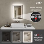 20" x 28" LED Bathroom Vanity Mirror – Wall-Mounted, Dimmable, Anti-Fog, Tempered Glass - Image 10