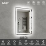 24" x 36" LED Bathroom Vanity Mirror – Wall-Mounted, Dimmable, Anti-Fog, Tempered Glass - Image 6