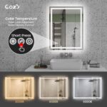 28" x 36" LED Bathroom Vanity Mirror – Wall-Mounted, Dimmable, Anti-Fog, Tempered Glas - Image 4