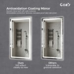 48" x 36" LED Bathroom Vanity Mirror – Wall-Mounted, Dimmable, Anti-Fog, Tempered Glass - Image 3