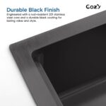Stainless Steel Kitchen Sink, 30″x22″ Single Bowl, Overmount Handmade Sink in Brushed, with Cutting Board, Colander, SS-BR01D-302208 - Image 22